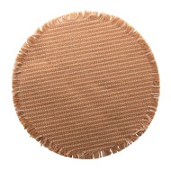 Lugar Americano 39cm de Juta Algodão Listra Natural